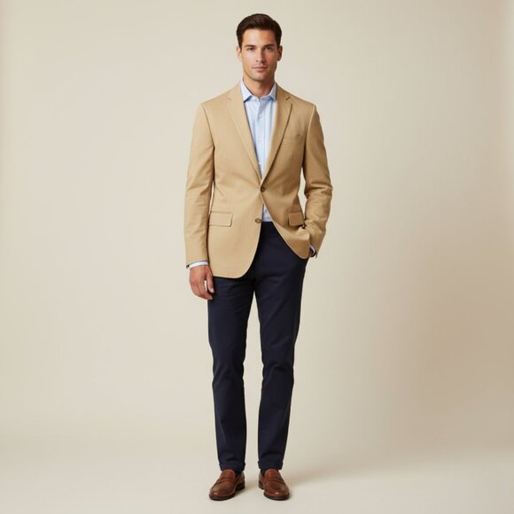 J.crew Mens 38R Ludlow Cotton Button Slim Fit Blazer - Picture 1 of 16